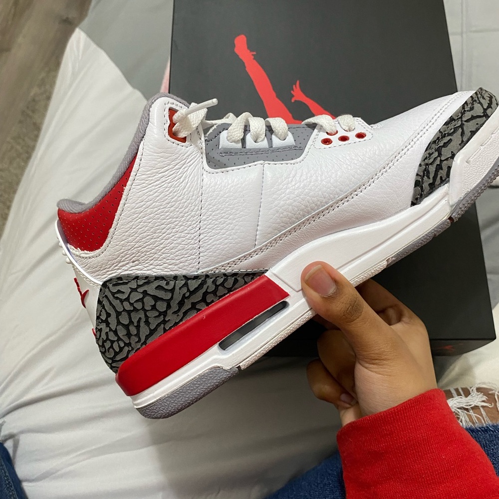 Jordan Kids Sneakers White Red Gray